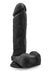 Au Naturel Bold Massive Dildo with Suction Cup - Black - 9in