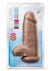 Au Naturel Chub Dildo with Suction Cup - Caramel - 10in