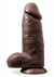 Au Naturel Chub Dildo with Suction Cup - Chocolate - 10in