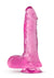 B Yours Plus Rock N' Roll Realistic Dildo with Balls - Pink - 8in