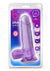 B Yours Plus Rock N' Roll Realistic Dildo with Balls - Purple - 7.25in