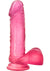 B Yours Sweet N' Hard 2 Dildo with Balls - Pink - 7.75in