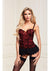 Baci Bustier and G-String - Red - Large