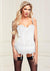 Baci Bustier and G-String - White - Large
