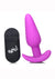 Bang! 21x Vibrating Silicone Rechargeable Butt Plug with Remote Control - Purple