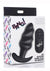 Bang! 21x Vibrating Silicone Rechargeable Swirl Butt Plug with Remote Control - Black