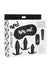 Bang! Backdoor Adventure Rechargeable Silicone Butt Plug Kit - Black - Set Of 5