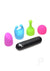 Bang! Rechargeable Bullet with 4 Attachments - Black/Glow In The Dark