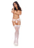 Barely Bare All-In-1 Garter and Panty - Orange/Peach - One Size