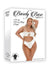 Barely Bare Lace-Up Bra and Thong Panty - White - Plus Size/Queen - 2 Piece Set