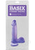 Basix Dong with Suction Cup - Purple - 6in