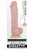 Big Shot Rechargeable Silicone Vibrating Squirting Dong with Balls - Flesh/Vanilla - 8in