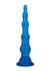 Blue Line Anal Beads with Suction Cup - Blue - 6.75in