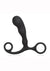 Blue Line Prostate Gear Silicone Prostate Massager - Black - 4.5in