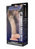 Blue Line Ribbed Realistic Penis Enhancing Sleeve Extension - Smoke - 6in