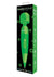 Bodywand Original Massager with AC Power Cord - Glow In The Dark/Green