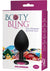 Booty Bling Jeweled Silicone Anal Plug - Pink - Large