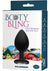 Booty Bling Jeweled Silicone Anal Plug - Silver - Large