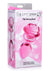 Booty Sparks Pink Rose Glass Anal Plug - Pink - Large