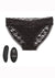 Calexotics Silicone Rechargeable Lace Panty Vibe with Remote Control (3 Pieces) - S/M - Black