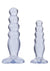 Crystal Jellies Anal Delight Trainer - Clear - Large/Small - 2 Piece Kit
