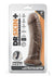 Dr. Skin Plus Thick Posable Dildo with Suction Cup - Chocolate - 8in