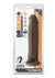 Dr. Skin Plus Thick Posable Dildo with Suction Cup - Chocolate - 9in