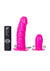 Dual Harness Strap-On with Vibrating Dildo and Plug