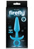 Firefly Prince Silicone Butt Plug - Blue/Glow In The Dark - Medium