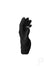 Fukuoku Vibrating Massage Glove - Left Hand - Black - Large/Medium