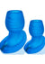 Glowhole 2 Hollow Buttplug with Led Insert - Large - Blue Morph