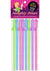 Glowing Naughty Straws - Assorted Colors/Glow In The Dark - 8 Per Pack