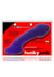 Hunkyjunk Double Thruster Textured Double Penetrator Sling - Plum Ice Purple/Purple