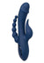 III Triple Orgasm Rechargeable Silicone Stimulating Vibrator - Blue/Navy Blue