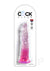 King Cock Clear Dildo - Clear/Pink - 8in
