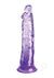 King Cock Clear Dildo - Clear/Purple - 8in