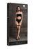 Le Desir Shade Ananke Xii Three Piece with Choker, Bandeau Top and Pantie with Garters - Black - One Size