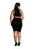 Le Desir Shade Kala Xxxvii Two Piece with Turtleneck, Crop Top and Skirt