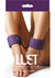 Lust Bondage Ankle Cuff - Black/Purple