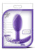 Luxe Wearable Vibra Slim Plug Silicone Butt Plug - Purple - Small