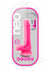 Neo Dual Density Dildo with Balls - Neon Pink/Pink - 6in