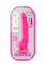 Neo Dual Density Dildo with Balls - Neon Pink/Pink - 7.5in