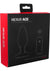 Nexus Ace Rechargeable Silicone Vibrating Butt Plug with Remote Control - Black - Medium