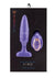 Nu Sensuelle Andii Fino Roller Motion Rechargeable Silicone Anal Plug with Remote Control - Purple/Ultra Violet