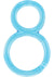 Ofinity Super Stretchy Double Silicone Cock Ring Waterproof - Blue