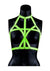 Ouch! Bra Harness - Glow In The Dark/Green - Large/XLarge