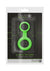 Ouch! Cock Ring and Ball Strap Silicone - Glow In The Dark/Green