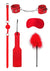 Ouch! Kits Introductory Bondage Kit #4 - Red - 5 Piece Kit