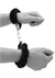 Ouch! Pleasure Furry Hand Cuffs with Quick Release Button