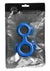 Oxballs 8-Ball Silicone Cock and Ball Ring - Blue